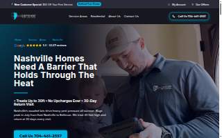 ClearDefense Pest Control of Nashville website