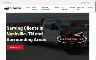 Ej Towing LLC website