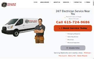 Excalibur Electrician website