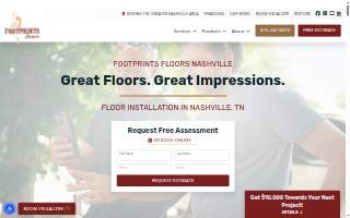 Footprints Floors Nashville website
