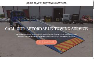 Going Somewhere Towing Services website