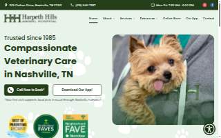 Harpeth Hills Animal Hospital website