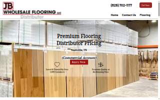 JB Wholesale Flooring website