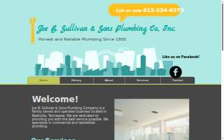 Joe B. Sullivan and Sons Plumbing, Co., Inc. website
