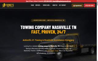King’s Towing & Recovery LLC website