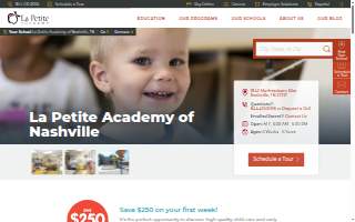 La Petite Academy of Nashville website