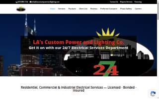 LA's custom website