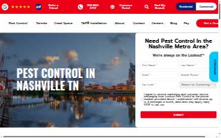 Lookout Pest Control of Nashville website