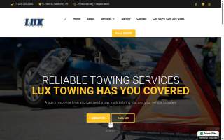 Lux Towing 247 website