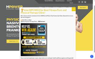 MPOWER Physical Therapy website