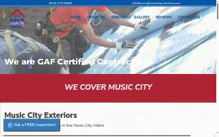 Music City Exteriors website