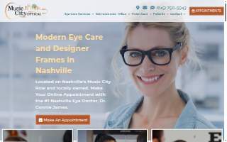 Music City Optical & Optometrist website