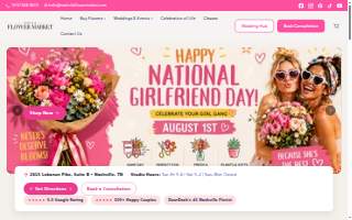 Nashville Flower Market website