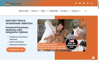 Natchez Trace Veterinary Services - Clinic & Holistic Telemedicine website