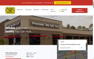 Precision Tune Auto Care of Nashville website