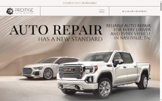 Prestige Auto Repair website