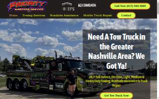 Priority Wrecker Service website