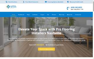 Pro Flooring Installers Nashville website