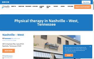 Results Physiotherapy Nashville, Tennessee - West website