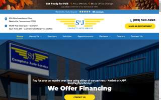 S & J Complete Auto website