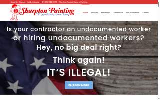 Sharpton Painting website