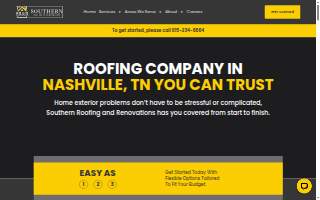 Southern Roofing & Renovations of Nashville website