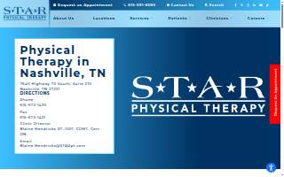 STAR Physical Therapy Nashville, Tennessee - Bellevue website