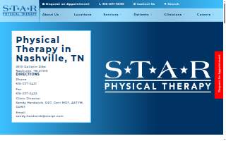 STAR Physical Therapy Nashville, Tennessee - East Nashville website