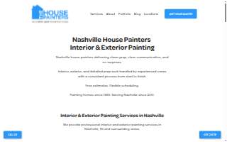 The House Painters - Nashville website