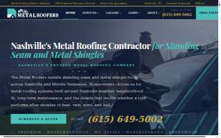 The Metal Roofers website