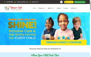 Unique Kids Childcare Center website