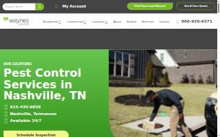 Waynes Pest Control of Nashville website