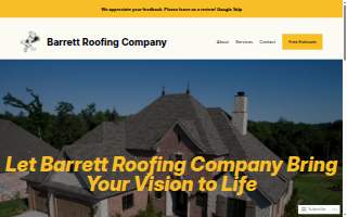 Barrett Roofing Company website