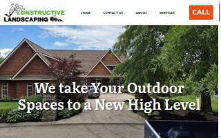 Constructive Landscaping website