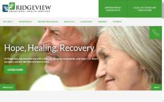 Ridgeview Behavioral Health Services website