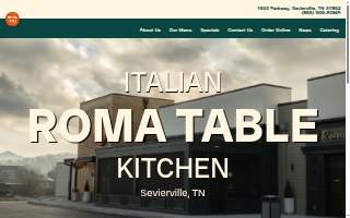 Roma Table website