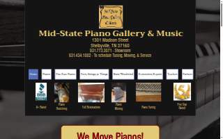 Mid-State Piano Gallery & Music website