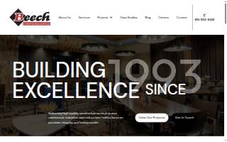 Beech Construction Services website