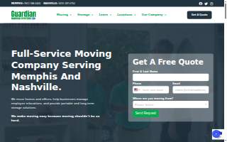 Guardian Moving Systems Of Nashville website