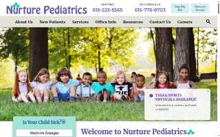 Nurture Pediatrics website