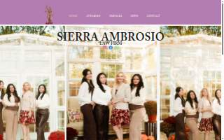 Sierra Ambrosio Law Firm website