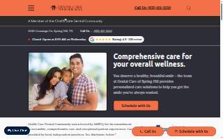 Dental Care of Spring Hill website