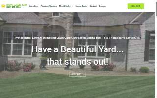 Happy Lawn Care website