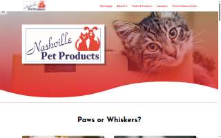 Nashville Pet Products of Spring Hill website