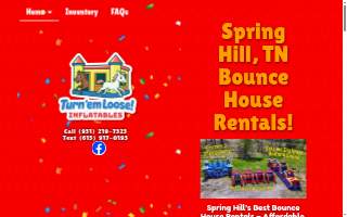 Turn 'em Loose! Inflatables website