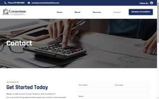 Cornerstone Tax & Accounting Solutions PC website