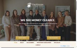 Provision Financial - Investment Services website