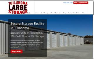 Tullahoma Large Storage website