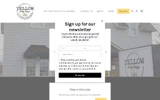 Yellow Tulip Design - A Gift and Apparel Store website