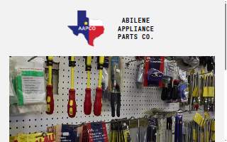 Abilene Appliance Parts Co website